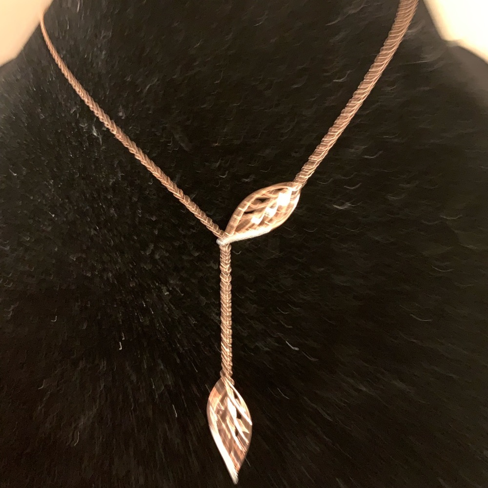 Kohl's Gold Y-Style Necklace with Geometric Pendants